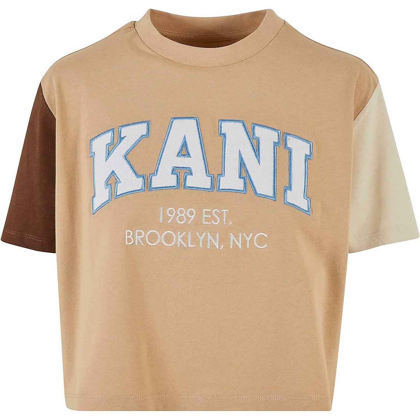 Karl Kani KK Serif Crop Block Tee sand/light sand/brown