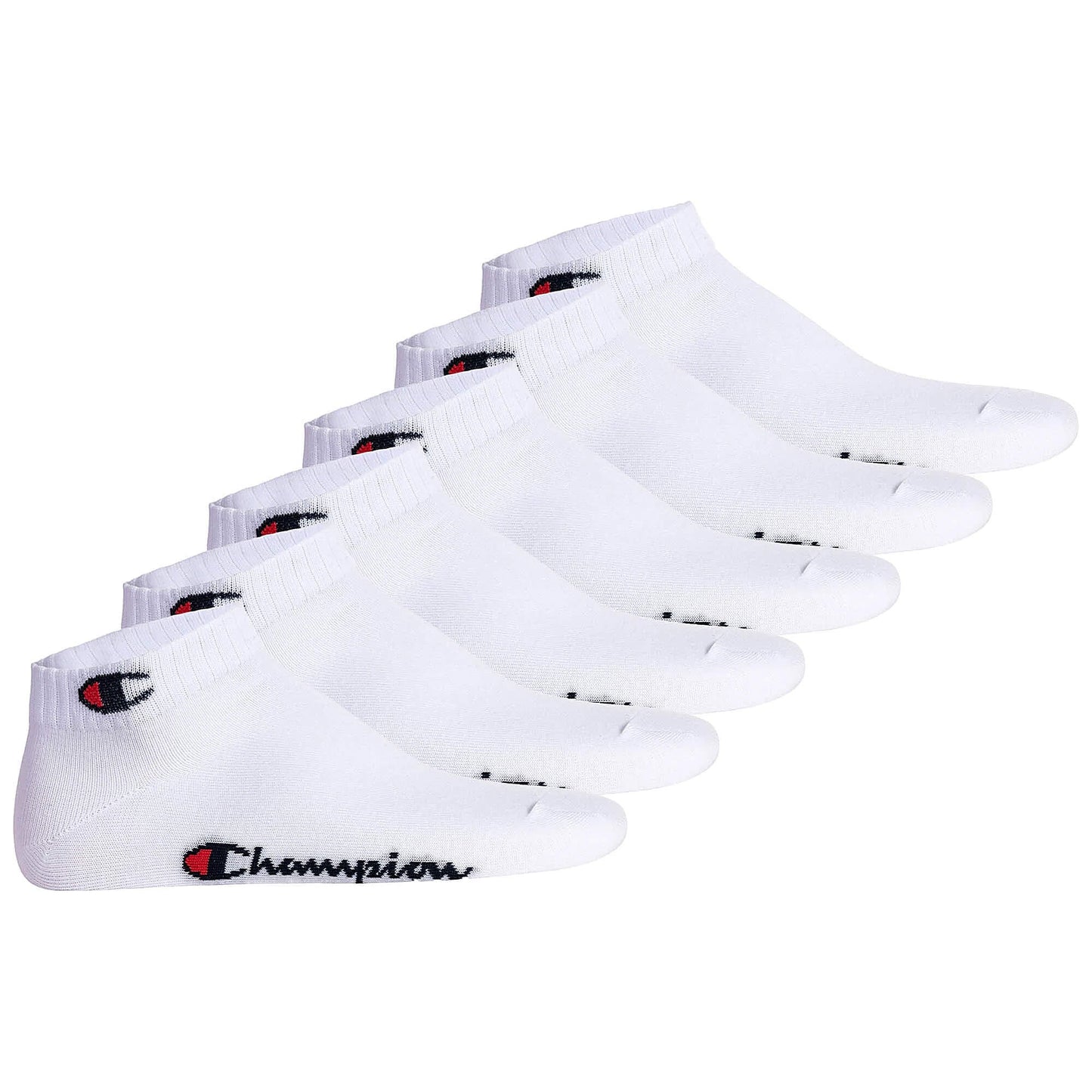 Champion 6Pk Quarter Socks White