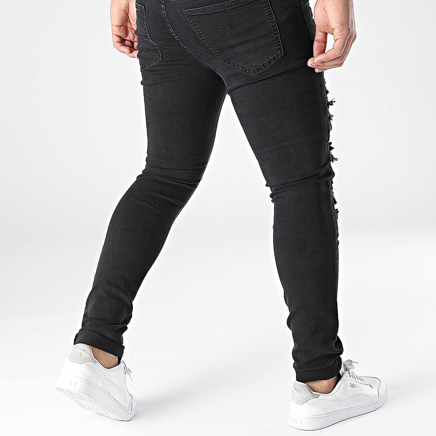 Džínsy Sixth June Ripped Black Bandana Jeans čierne