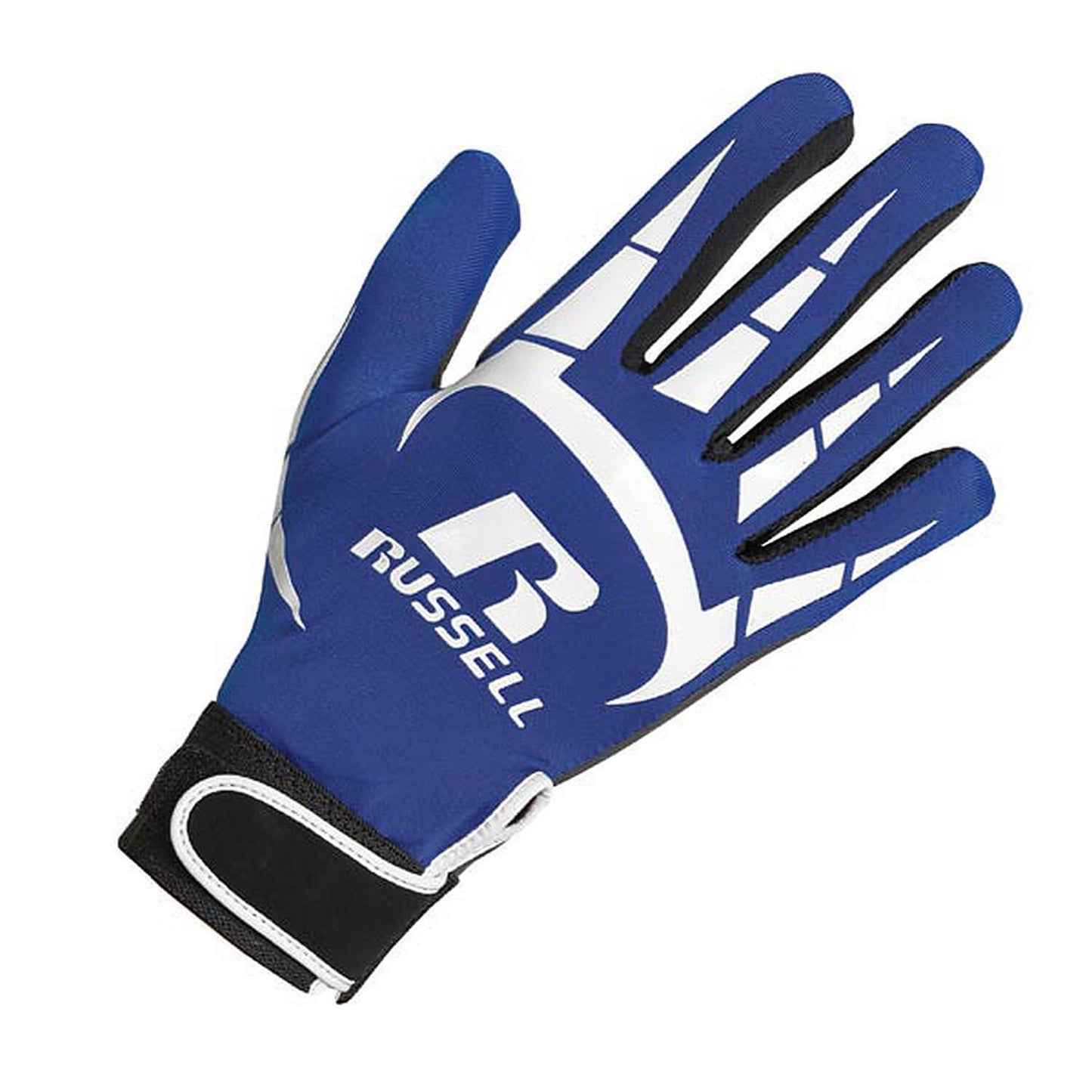 Rukavice na americký futbal Russell All-Weather Receiver Gloves Navy/White modro/biele