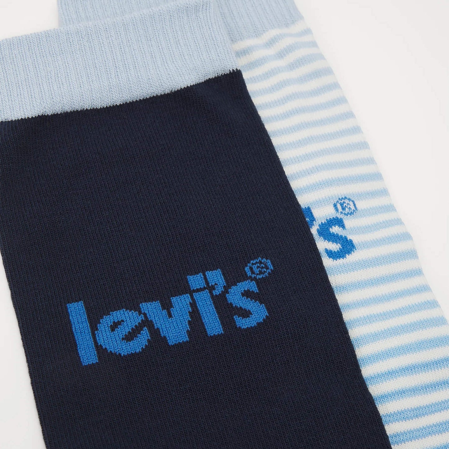 Ponožky Levis Unisex Logo Stripe Regular Cut 2 páry modré kombo