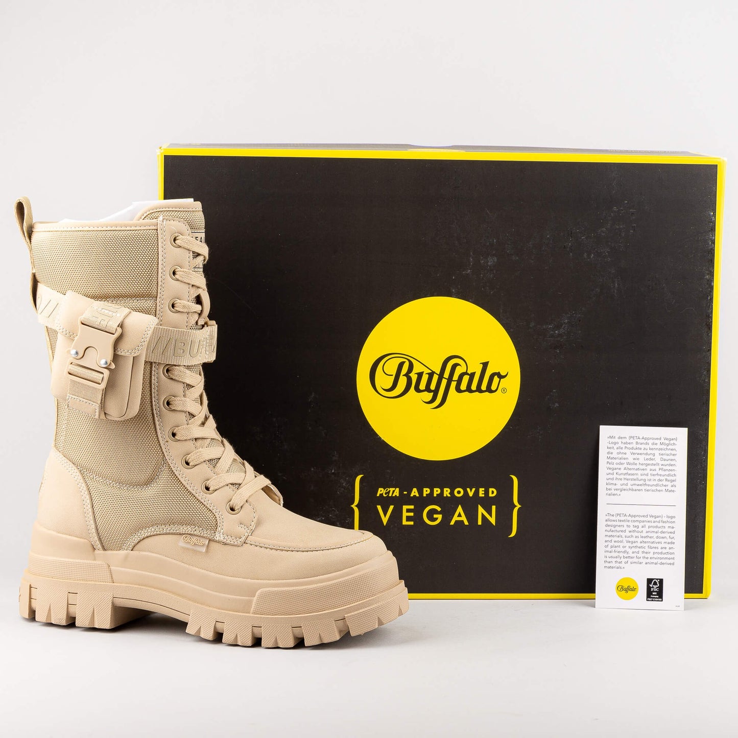 Dámske boty Buffalo Aspha Com Hi Cream