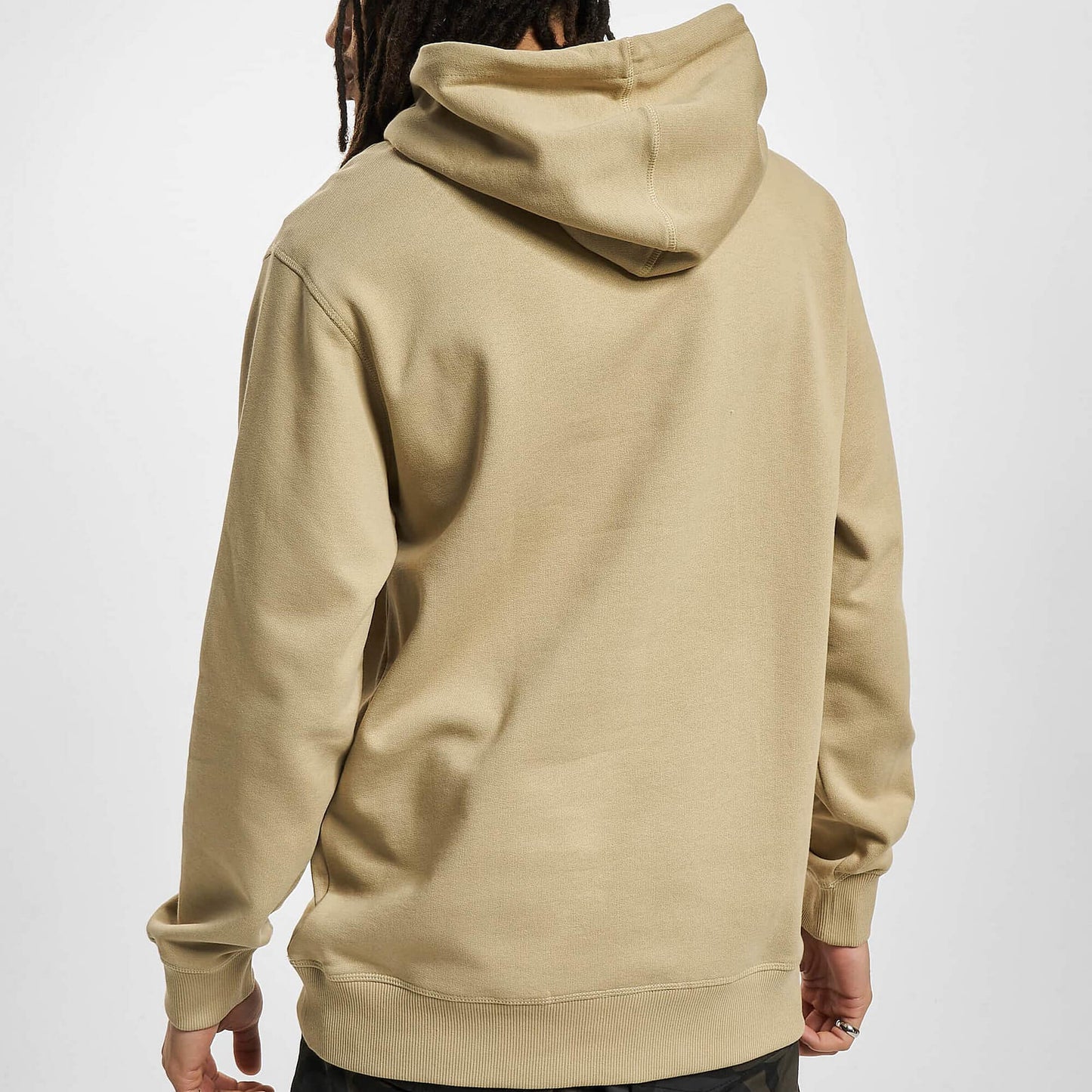 Mikina s kapucňou Timberland Wov Badge Hoodie bledohnedá
