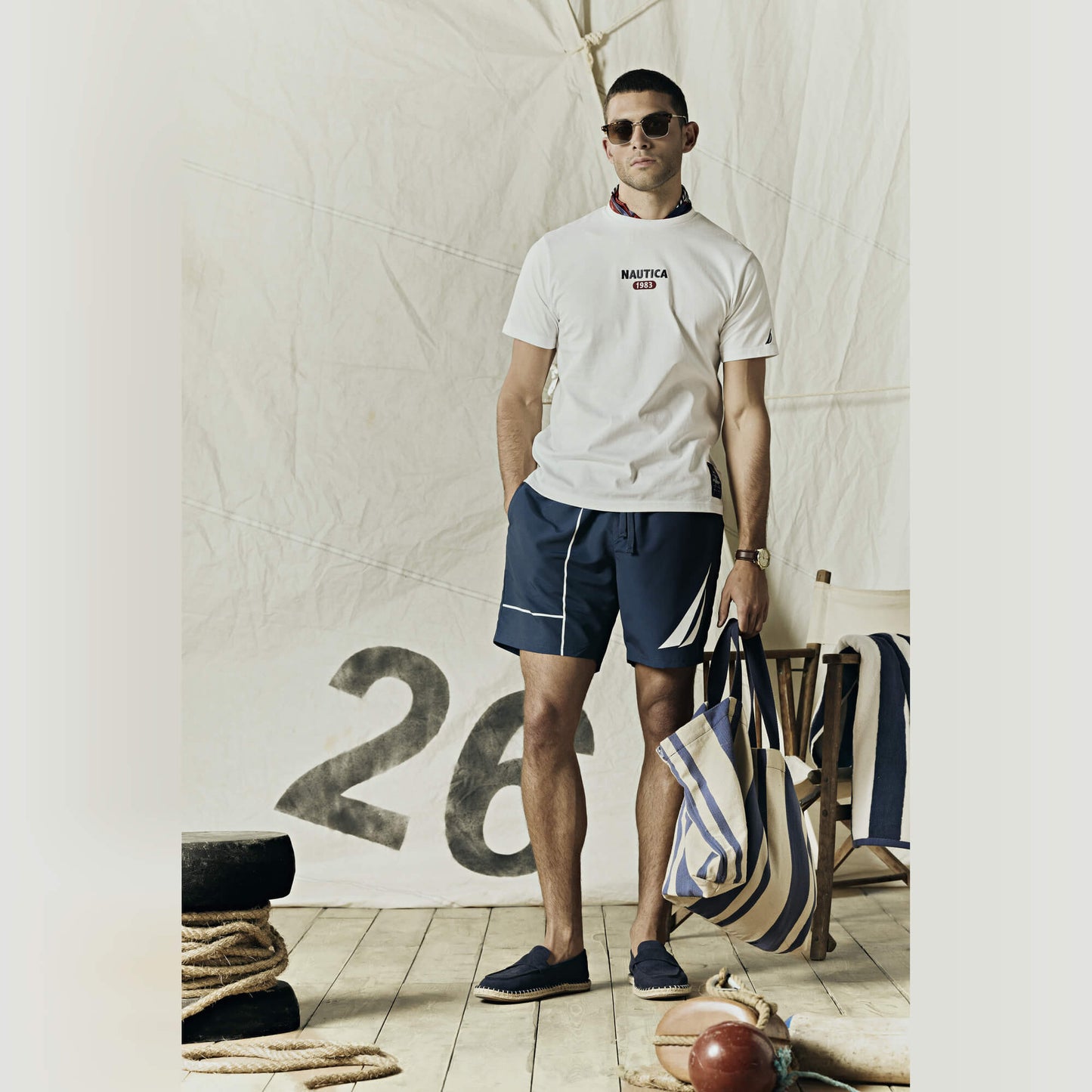 Pánske plavecké šortky Nautica Almar Swim Short tmavomodré