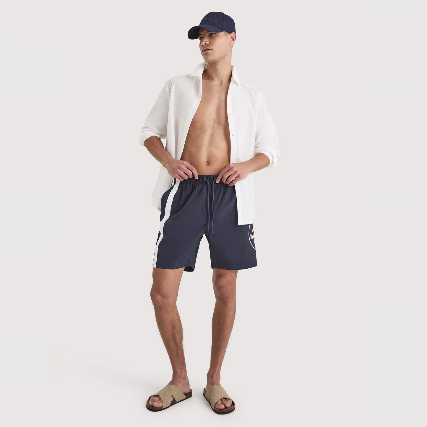 Pánske plavecké šortky Nautica Severn 7'' Swim Short tmavomodré