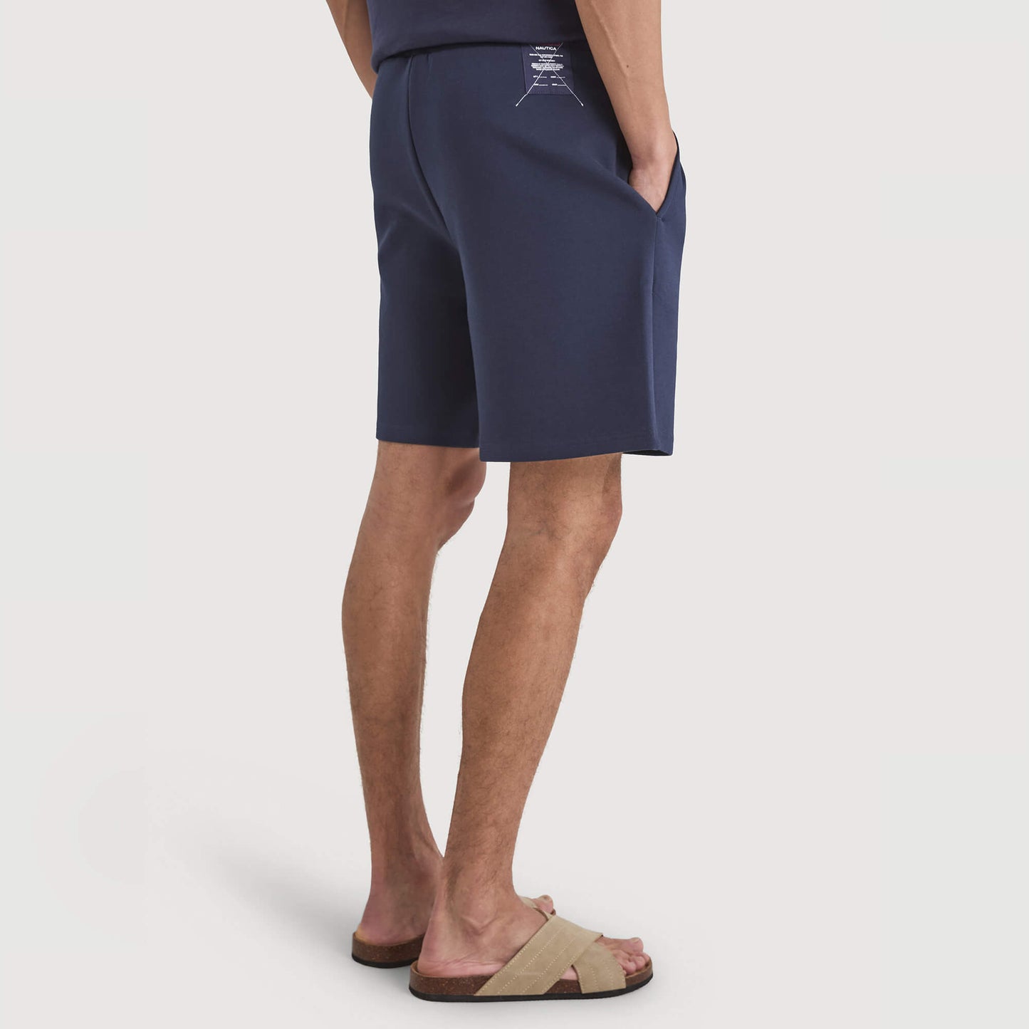 Pánske fleecové tréningové šortky Nautica Velia Fleece Short tmavomodré