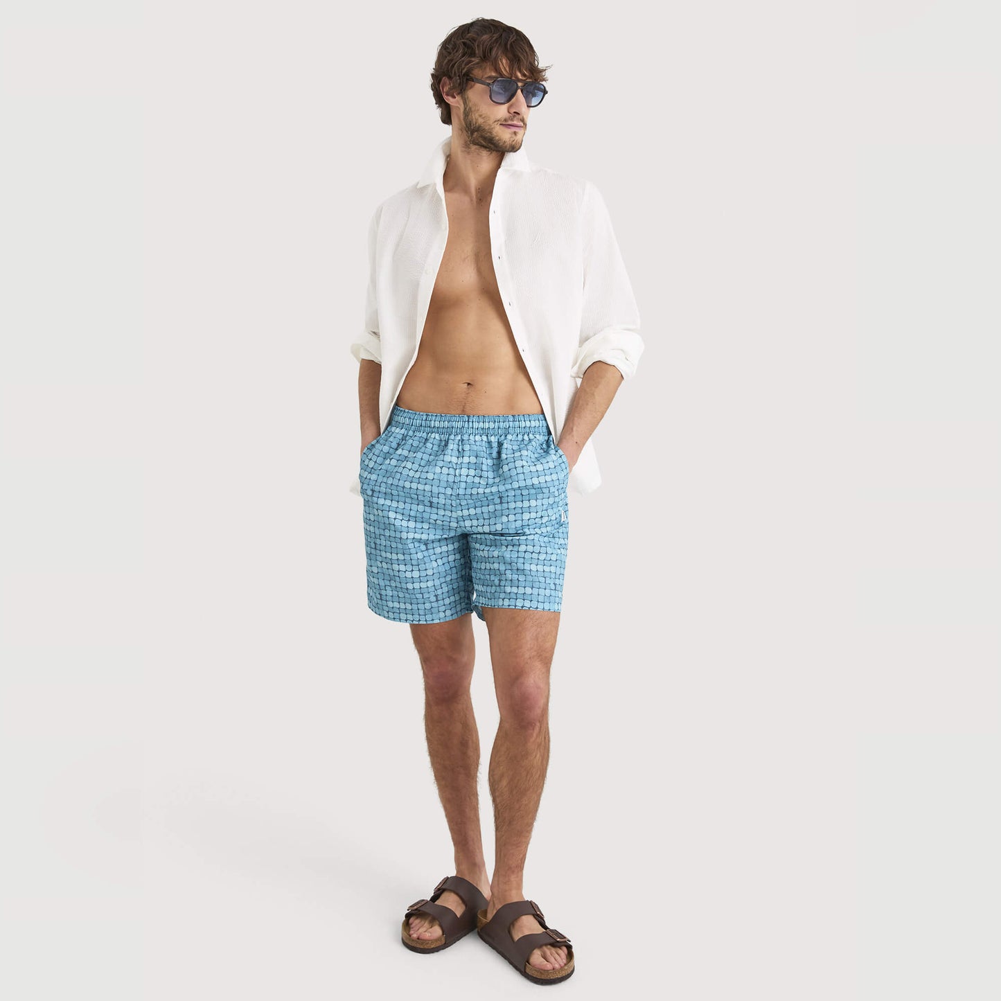 Pánske plavecké šortky Nautica Vasa Swim Short tyrkysové