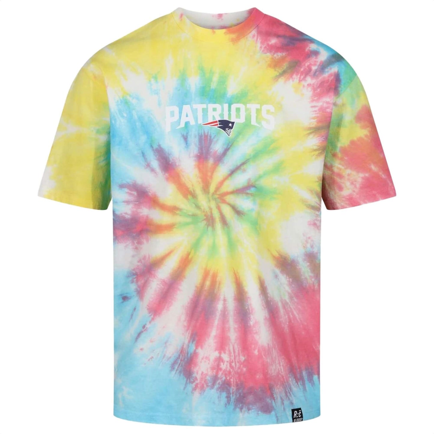 Tričko RE:COVERED x NFL New England Patriots Tie-Dye viacfarebné
