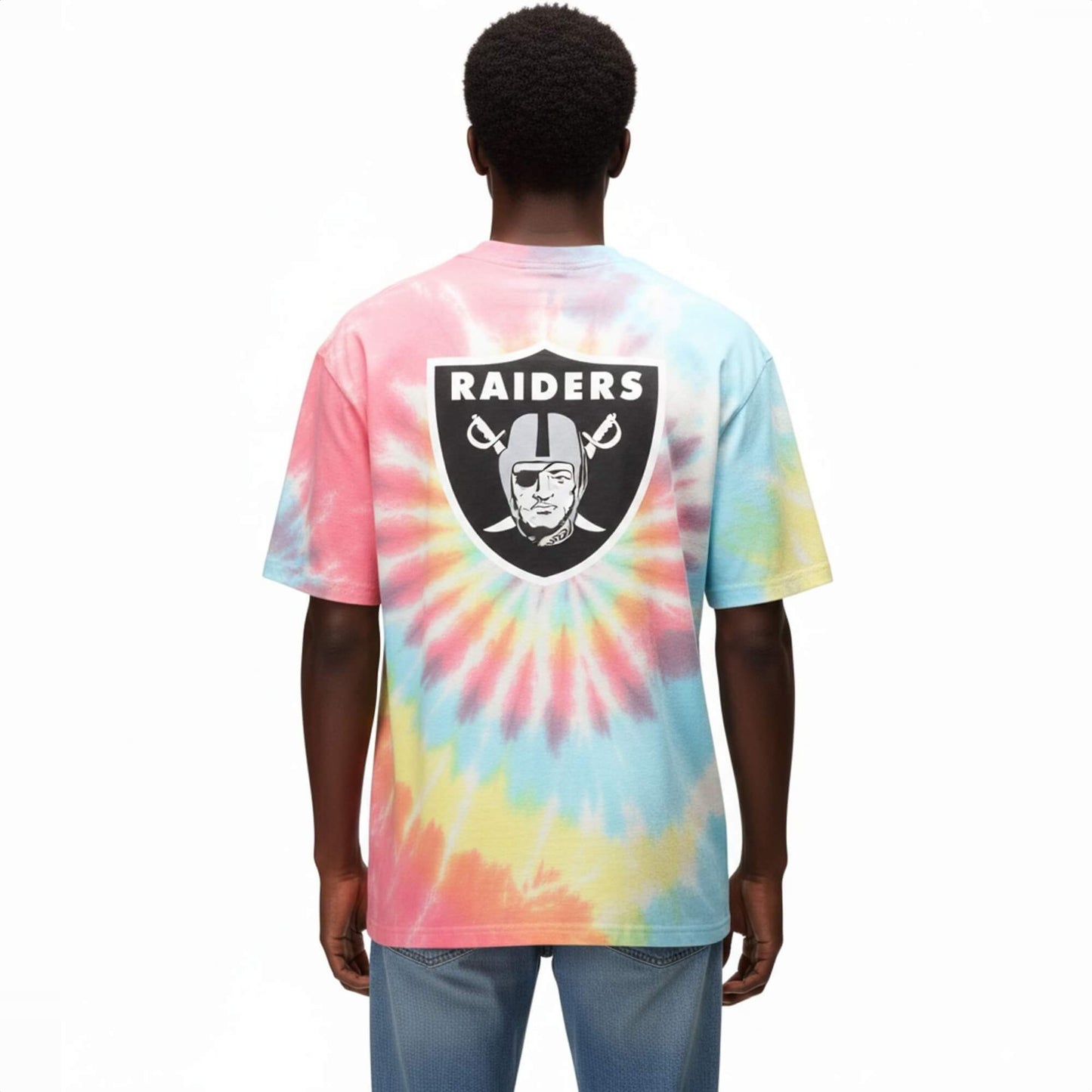 Tričko RE:COVERED x NFL Las Vegas Raiders Logo Colorful viacfarebné