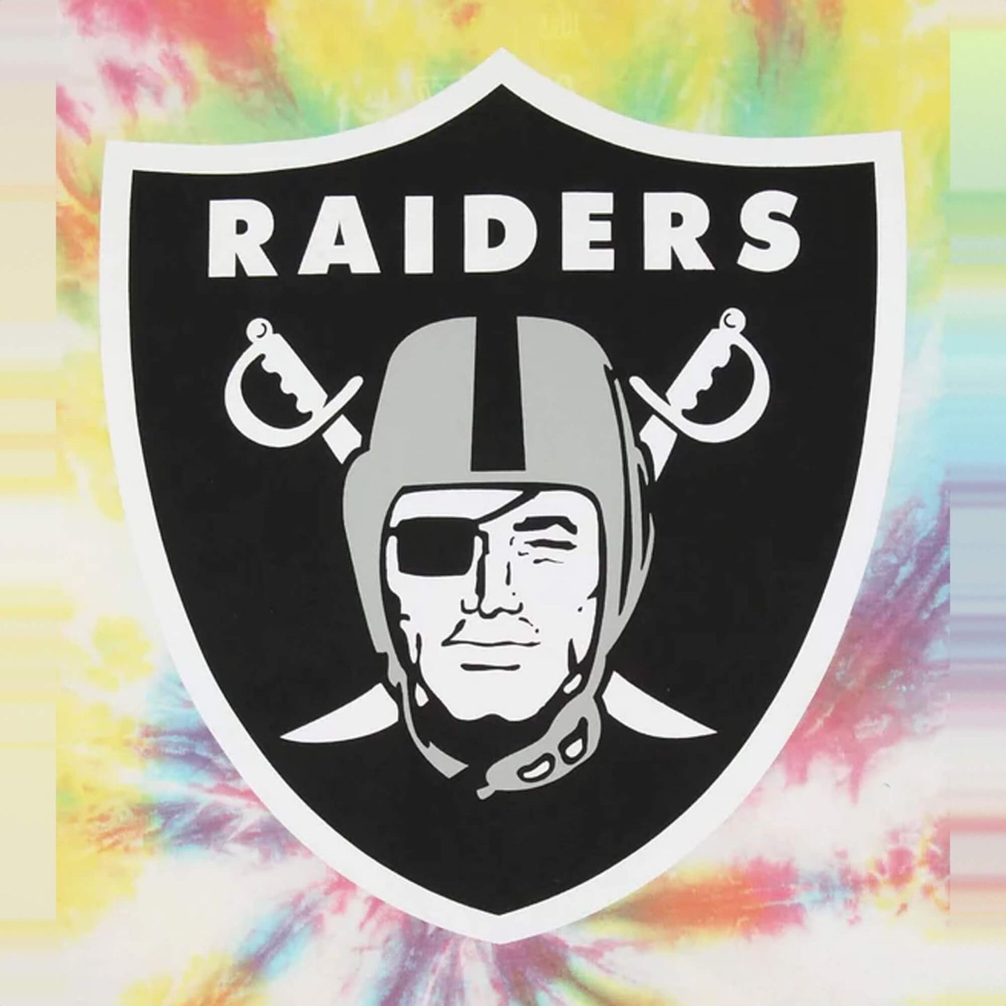 Tričko RE:COVERED x NFL Las Vegas Raiders batikované viacfarebné