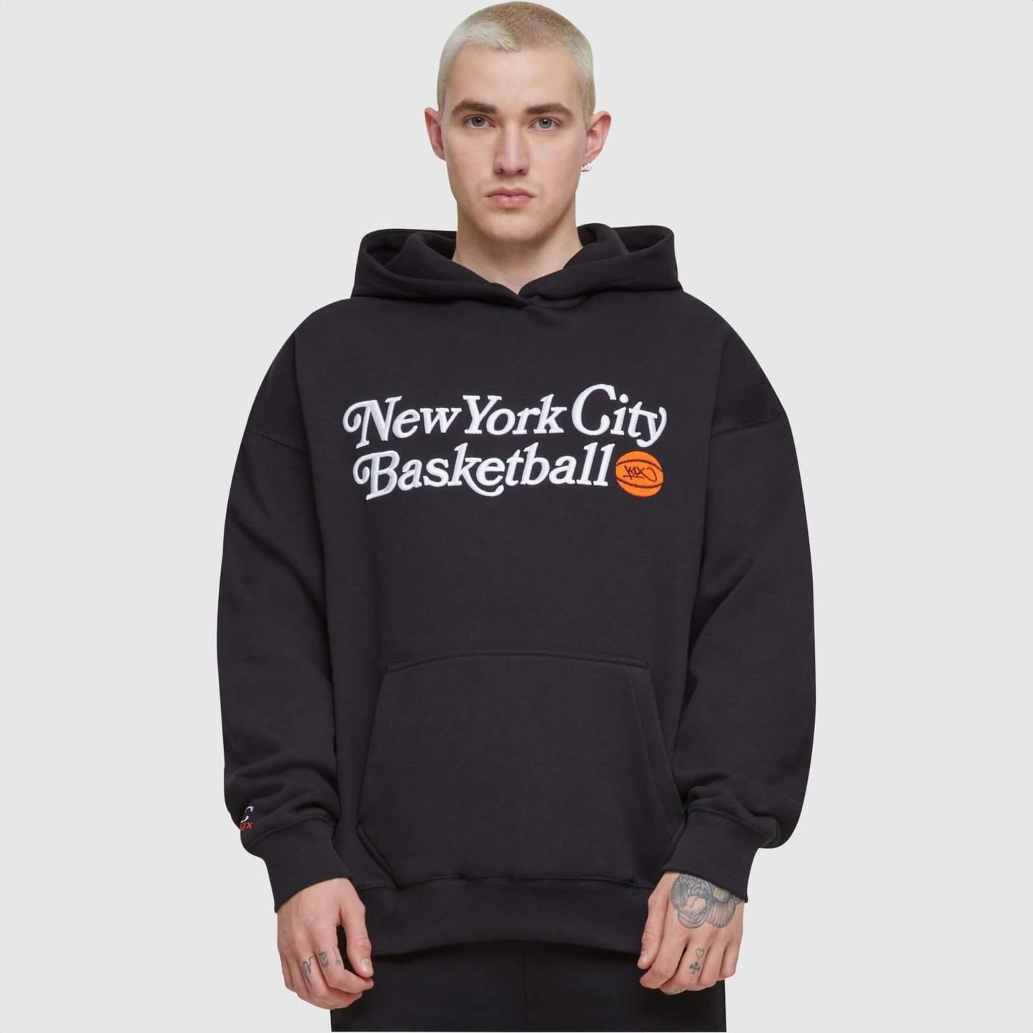 Mikina s kapucňou K1X Soft New York City Basketball čierna