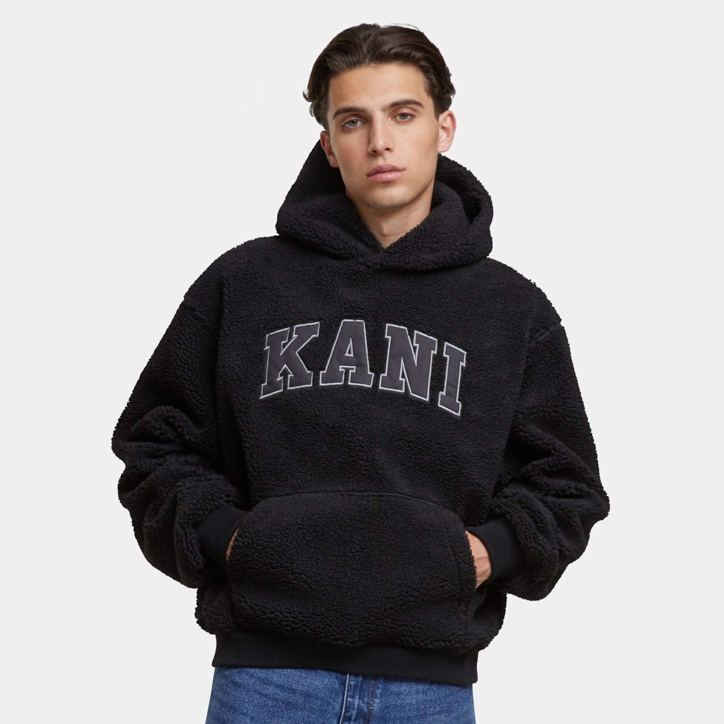 Mikina s kapucňou Karl Kani Comfortable čierna