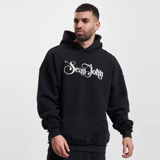 Mikina s kapucňou Sean John Washed Logo čierna