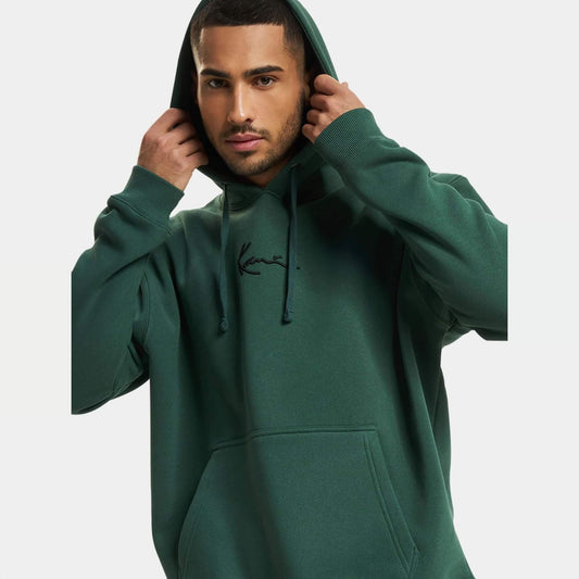 Mikina s kapucňou Karl Kani Curved Logo zelená