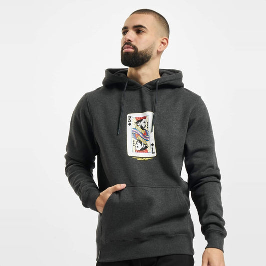 Mikina s kapucňou Cayler & Sons King of Spades antracitová