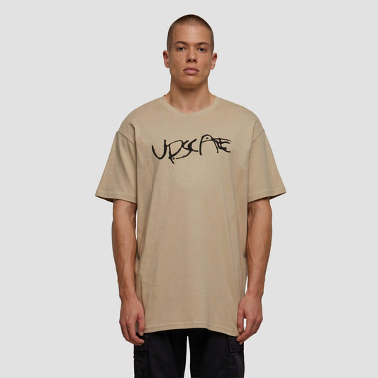 Tričko Mister Tee Upscale Graffiti béžové