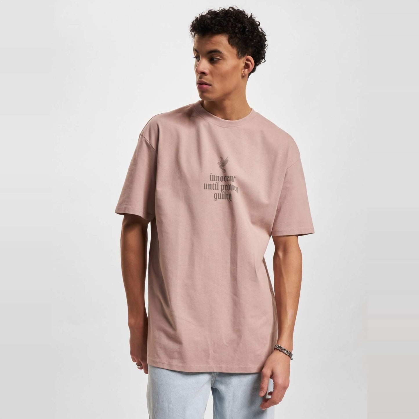 Tričko Mister Tee Front & Back Print staroružové
