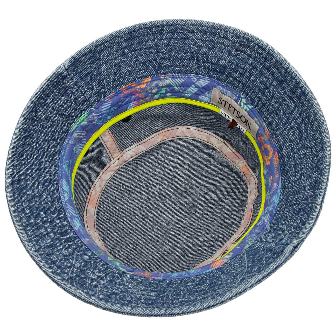 Klobúk Stetson Bucket Denim Paisley Festival modrý