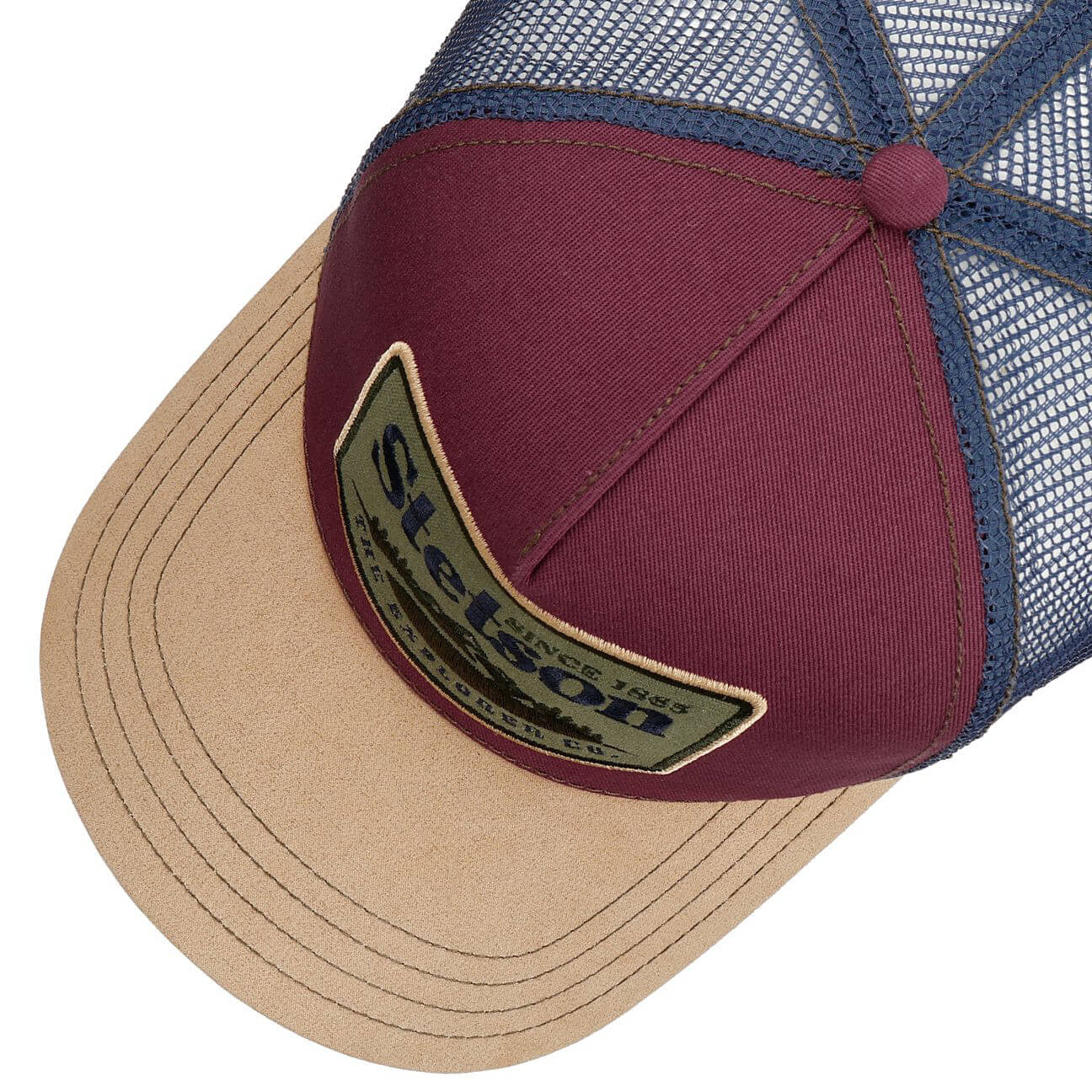 Šiltovka Stetson Trucker Cap Explorer Co. Beige/Wine