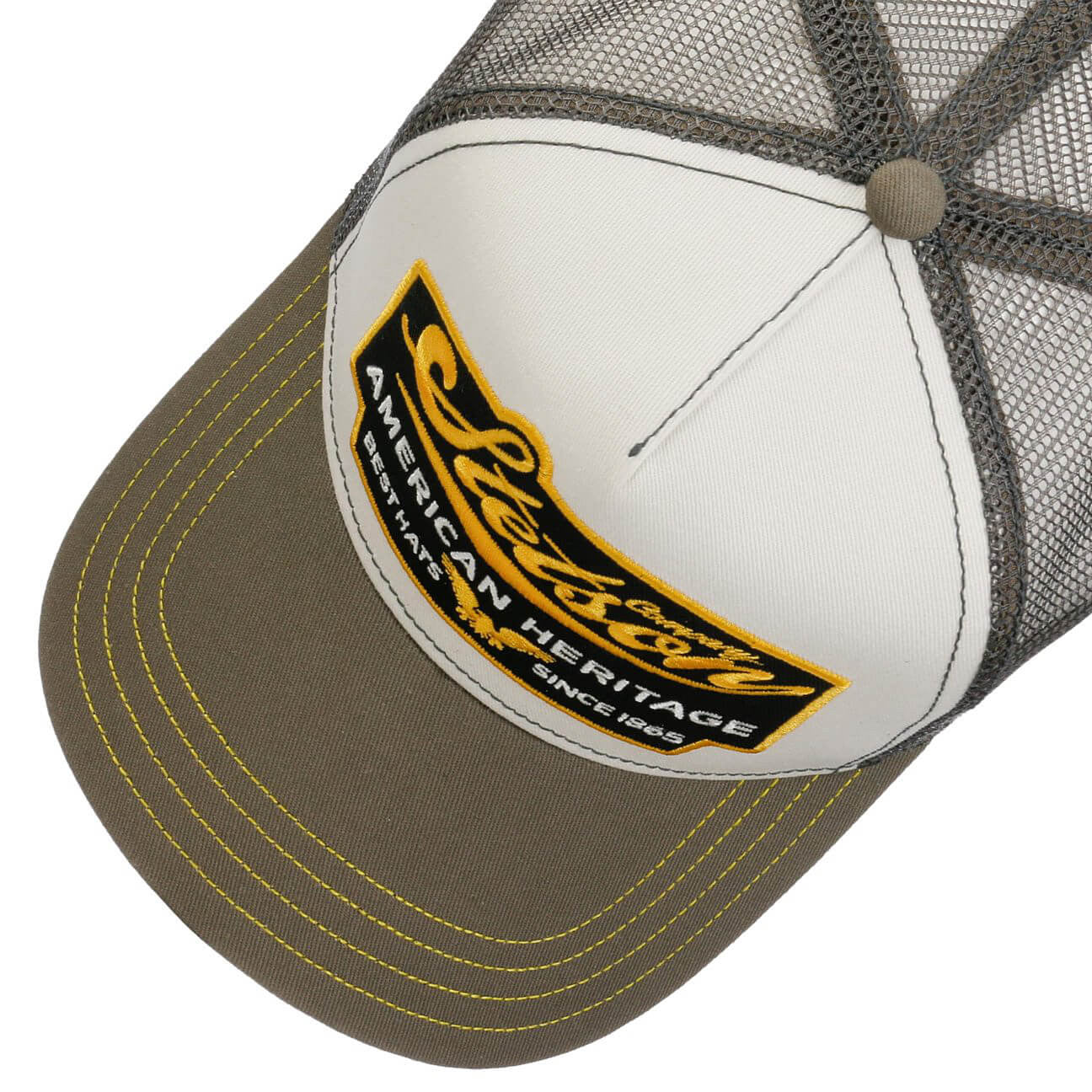 Šiltovka Stetson Trucker Cap American Heritage Olive/White