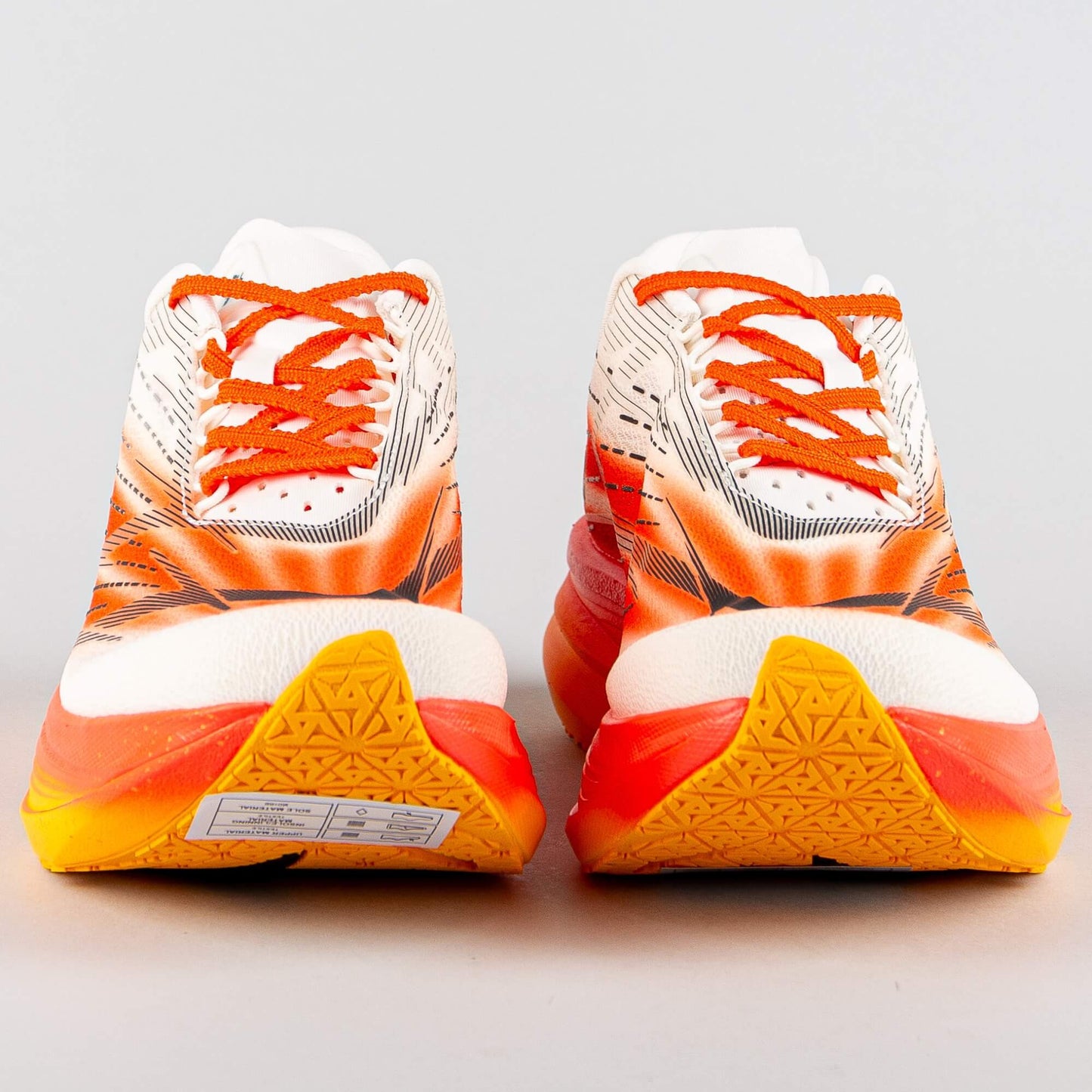 Peak Race Running Shoes Up30 5.0 Carbon  White/Orange