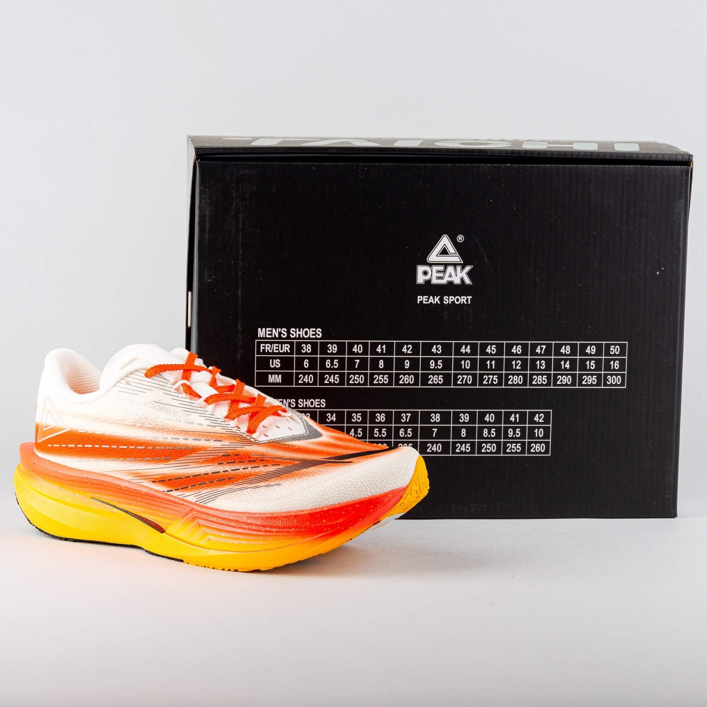 Peak Race Running Shoes Up30 5.0 Carbon  White/Orange