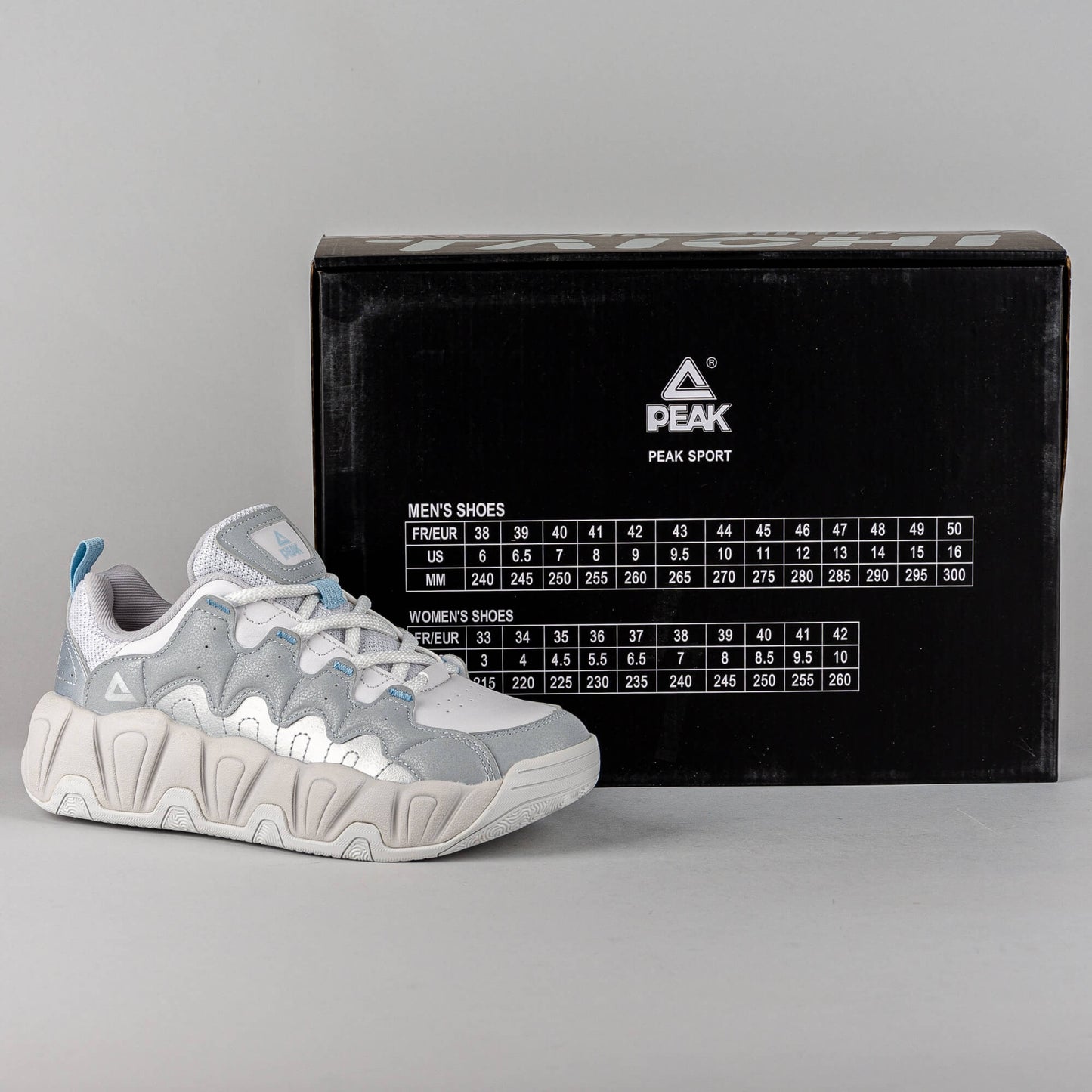 Peak Classic Flat Shoes Taichi Giant Teeth Grey/Silver