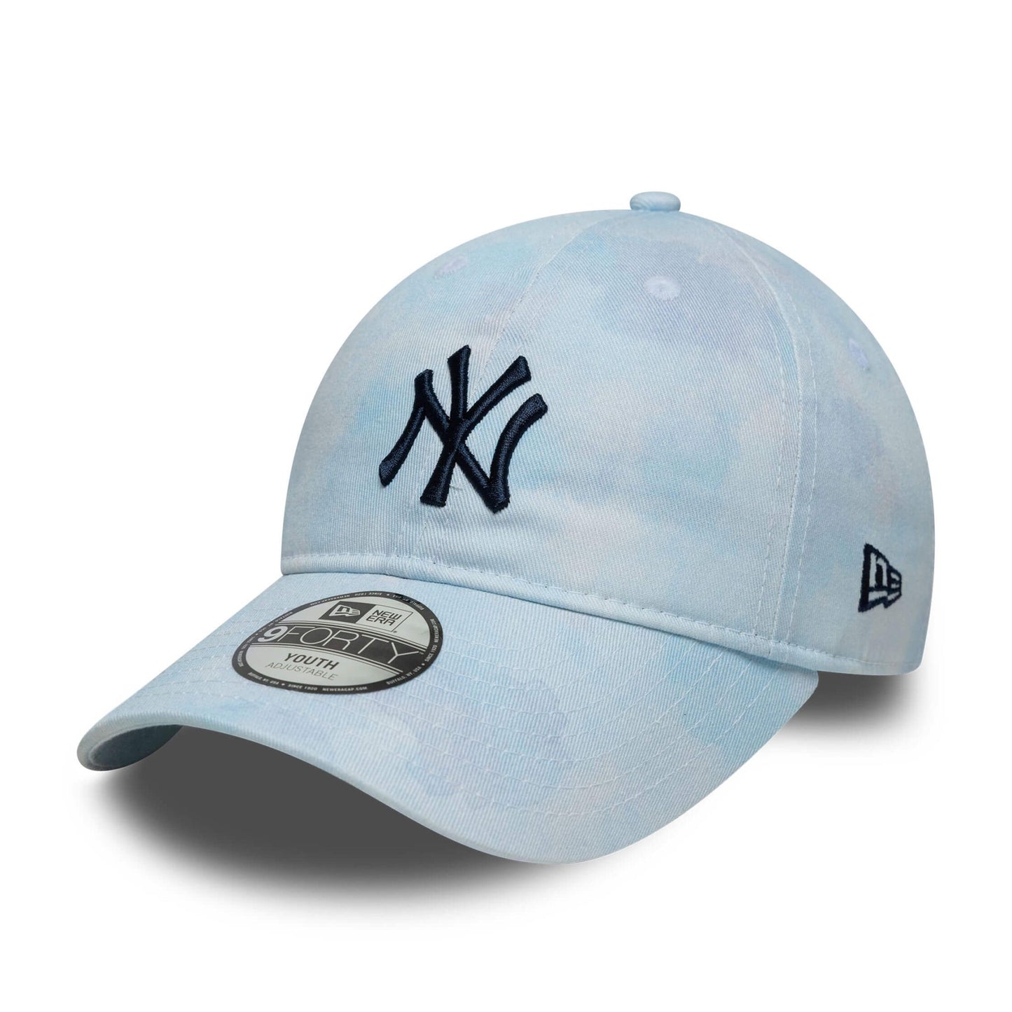Detská Šiltovka NEW ERA 920K MLB Tie dye 9twenty NEW YORK YANKEES bledomodrá