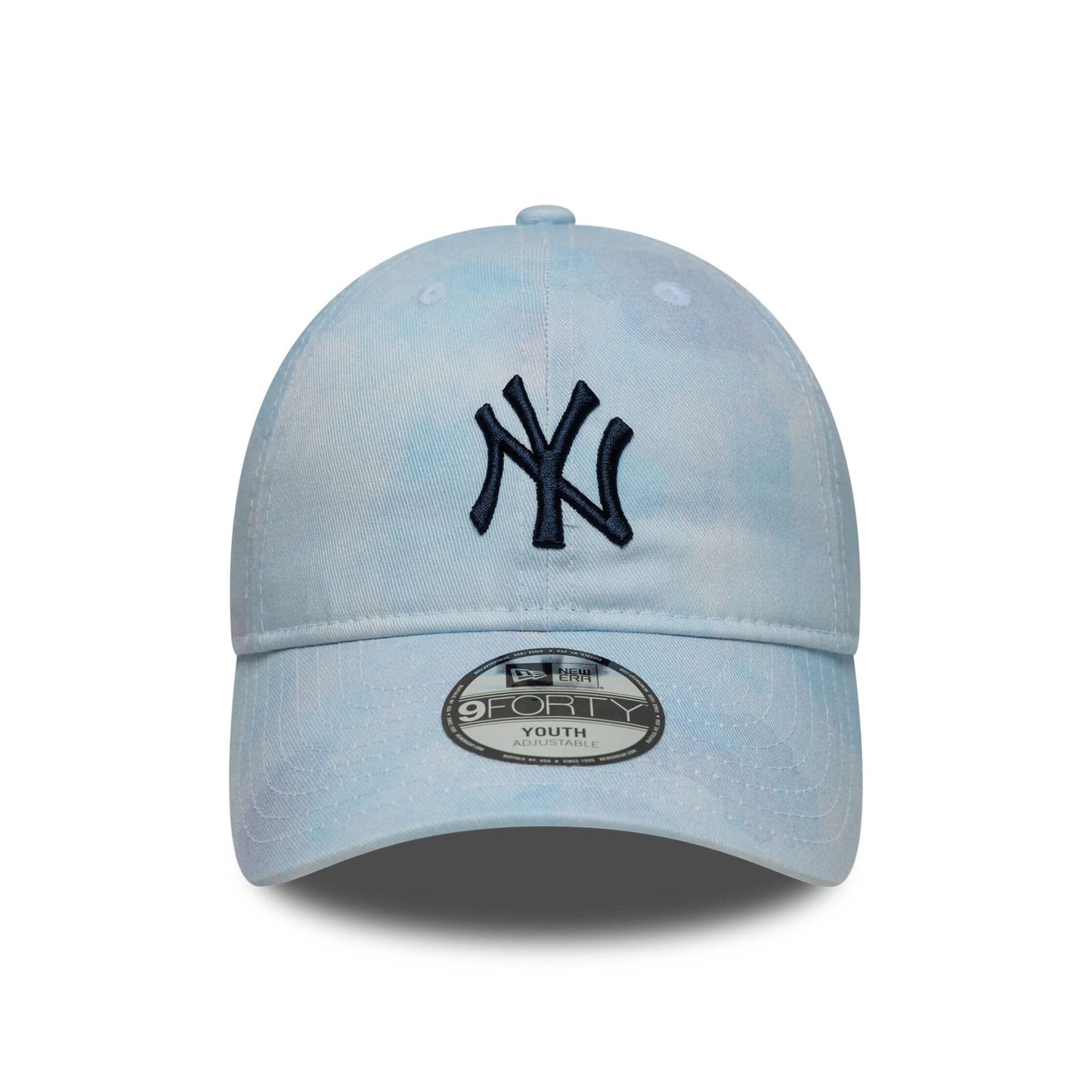 Detská Šiltovka NEW ERA 920K MLB Tie dye 9twenty NEW YORK YANKEES bledomodrá