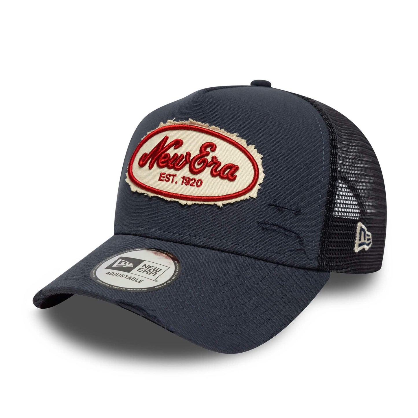 Šiltovka NEW ERA 940 Af trucker oval canvas distress tmavomodrá