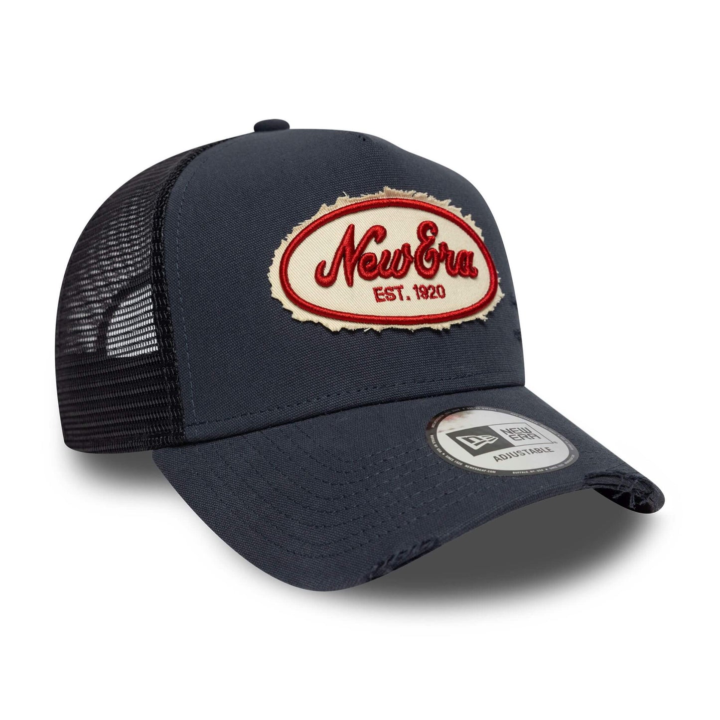 Šiltovka NEW ERA 940 Af trucker oval canvas distress tmavomodrá
