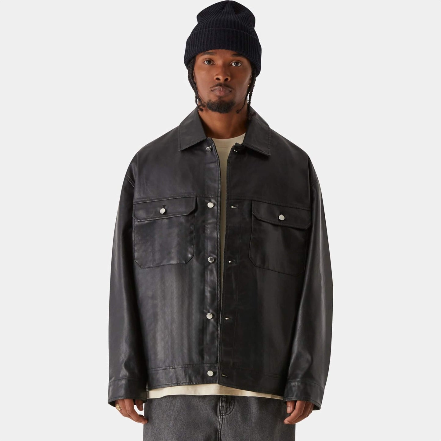 Bunda MJ Gonzales Modern Oversize čierna