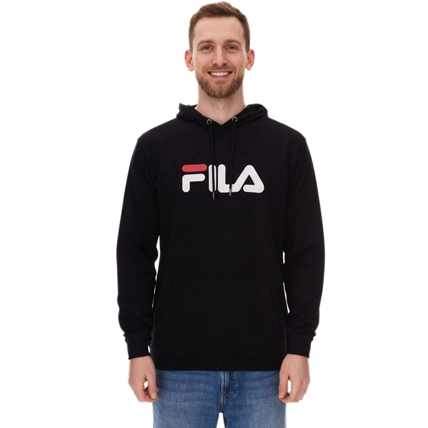 Mikina s kapucňou FILA Barumini bavlnená čierna
