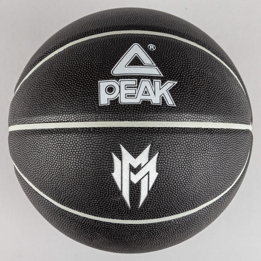 Basketbalová lopta PEAK Malik Monk PU veľkosť 7 čierna