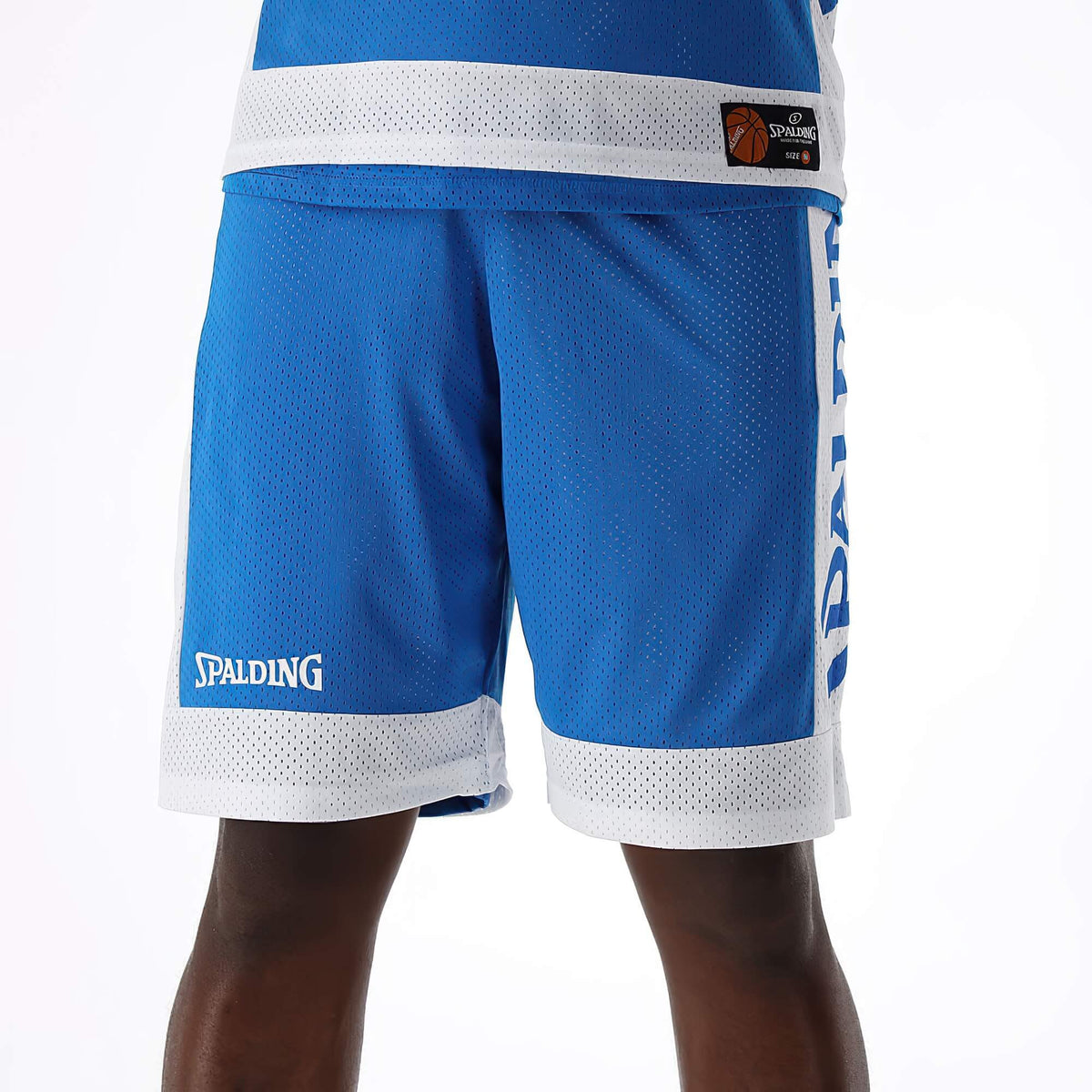 Šortky Spalding Reversible basketbalové obojstranné modro-biele