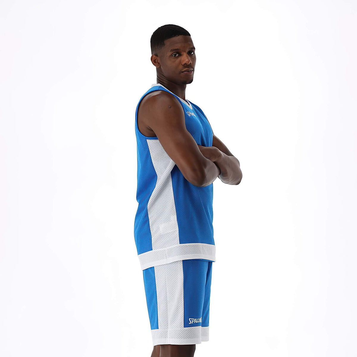 Šortky Spalding Reversible basketbalové obojstranné modro-biele