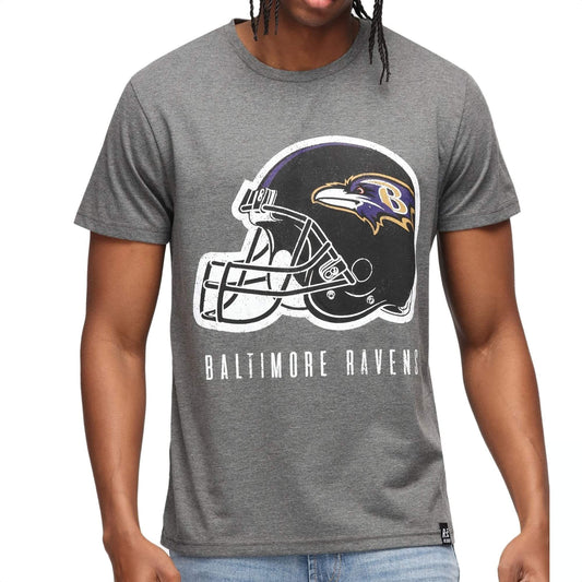 Pánske tričko RECOVERED X NFL Baltimore Ravens sivé
