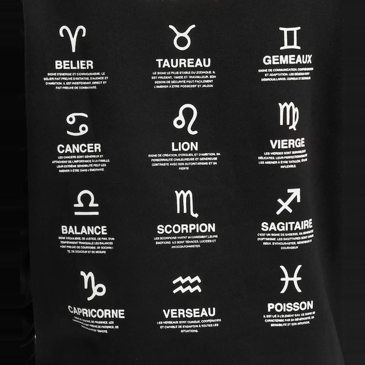 Pánska mikina s kapucňou Sixth June Zodiac čierna