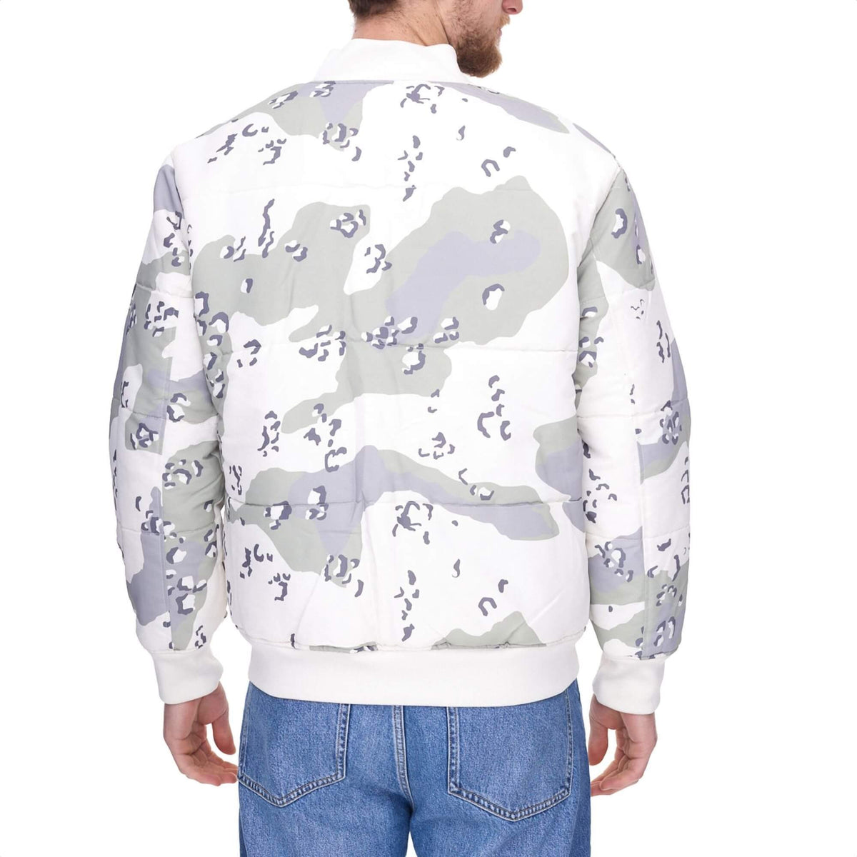 Pánska obojstranná bomber bunda STAPLE Broadway Reversible maskáčová/béžová