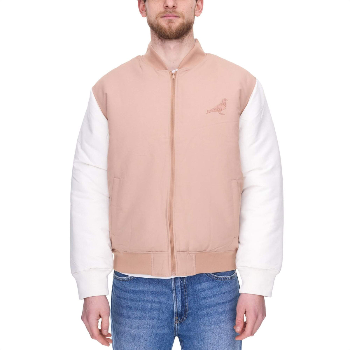 Pánska obojstranná bomber bunda STAPLE Broadway Reversible maskáčová/béžová
