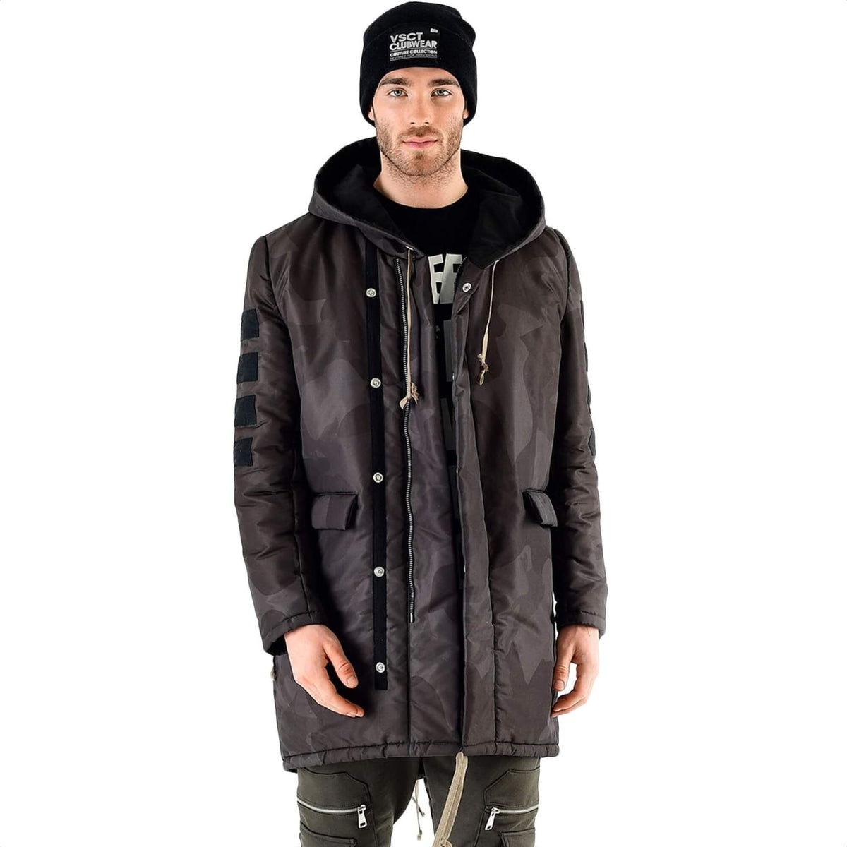 Pánska parka VSCT Clubwear Corporate Army Parka maskáčová