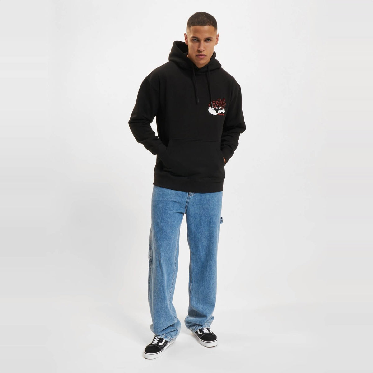 Pánska mikina s kapucňou Market Corsa Hoodie čierna