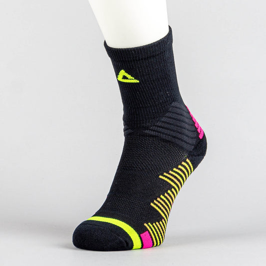 Basketbalové ponožky PEAK Basketball Socks čierno-žlto-ružové