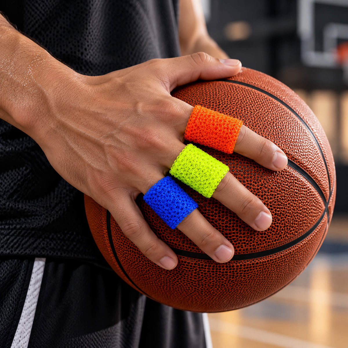 Chrániče prstov PEAK Finger Protector oranžovo-žlto-modré
