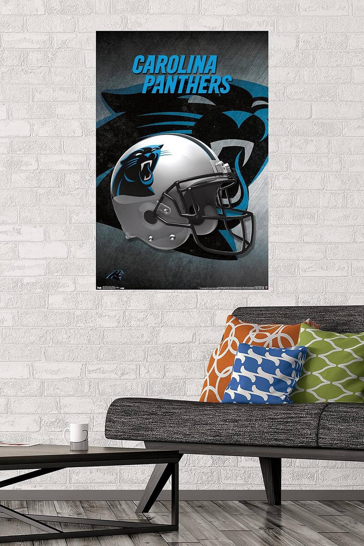 Plagát NFL Poster Carolina Panthers Helmet