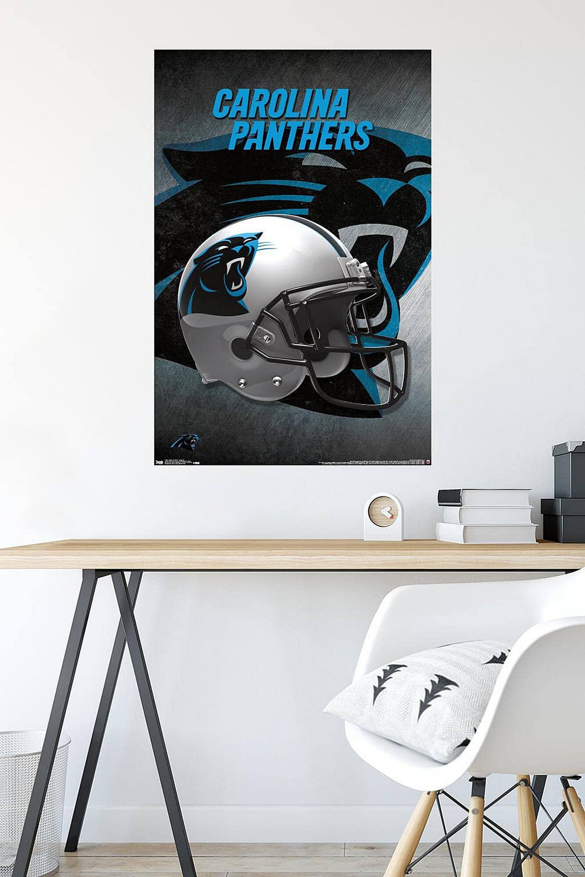 Plagát NFL Poster Carolina Panthers Helmet
