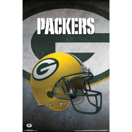 Plagát NFL Poster Green Bay Packers Helmet