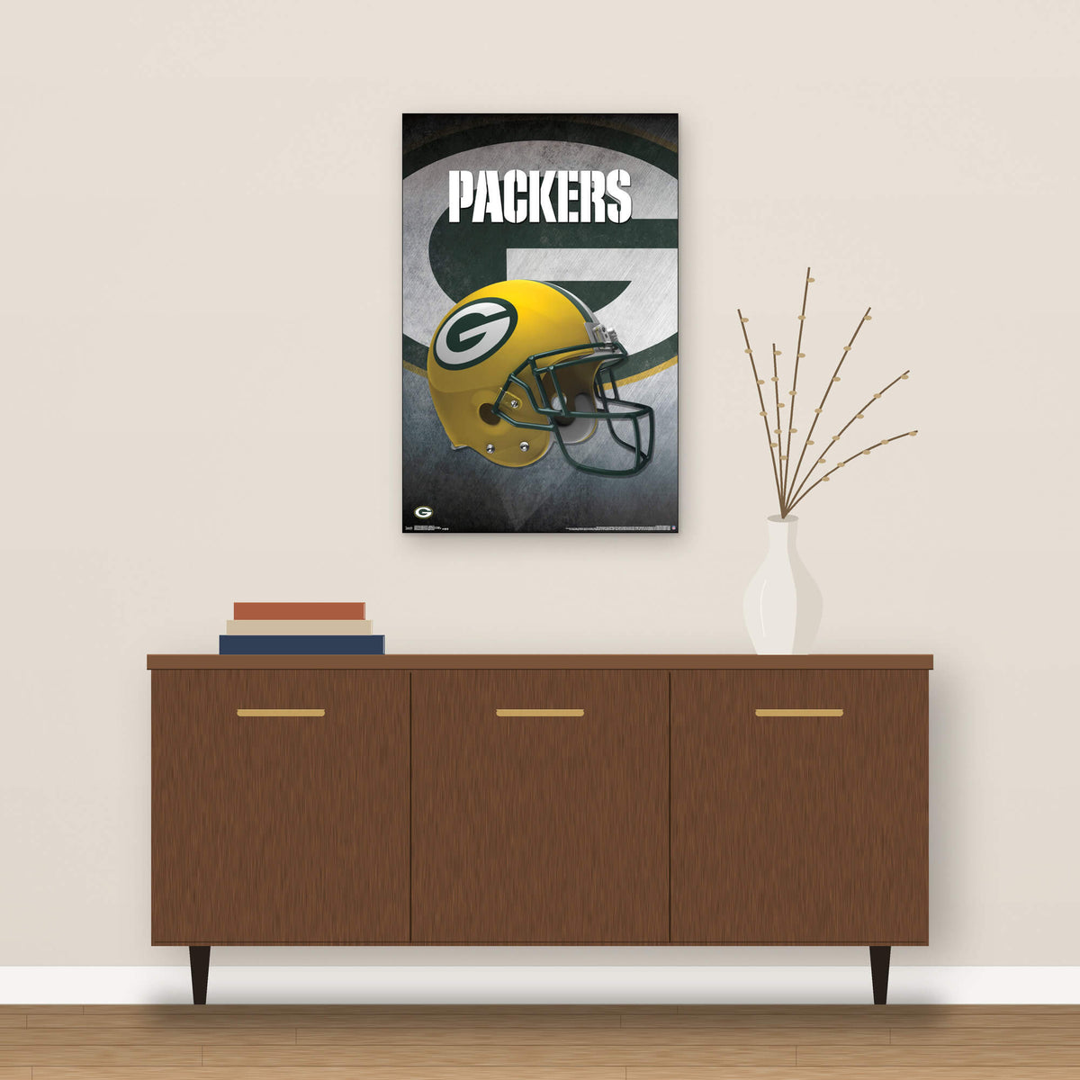 Plagát NFL Poster Green Bay Packers Helmet
