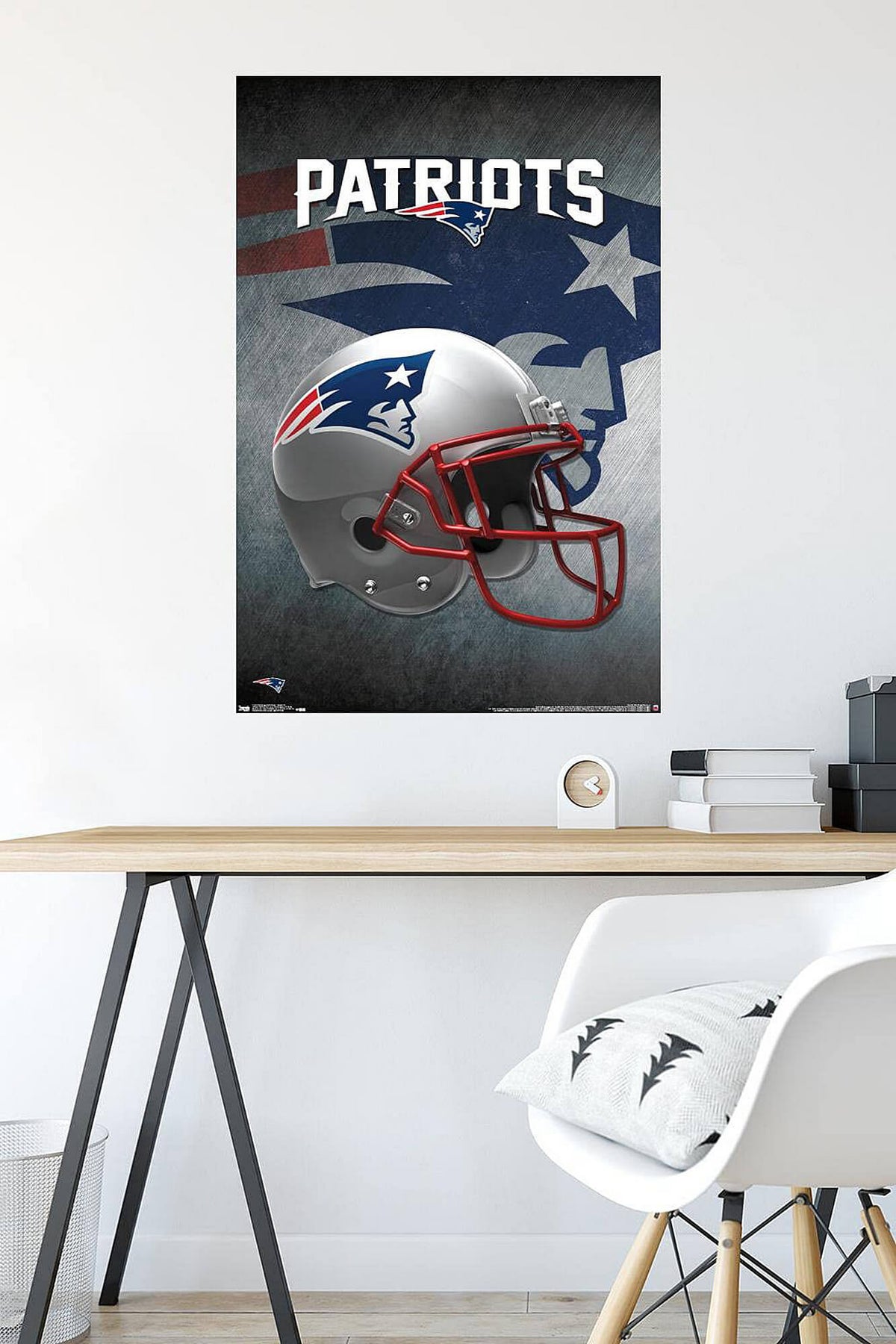Plagát NFL Poster New England Patriots Helmet
