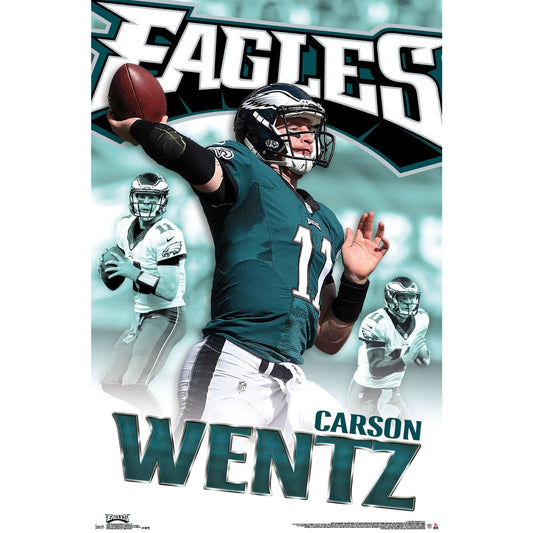 Plagát NFL Poster Philadelphia Eagles Carson Wentz
